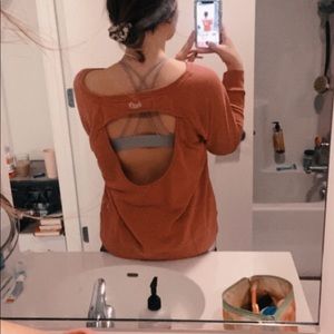 PINK Victoria's Secret Tops - PINK sweatshirt with open back PINK Victoria's Secret Tops - PINK sweatshirt with open back